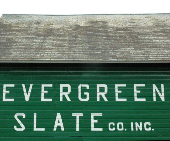 Barn roofed with Evergreen Slate