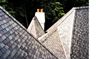 Vermont natural slate roof